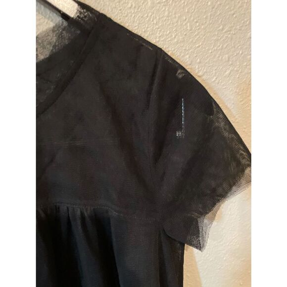 Hinge sheer top black xs - Picture 3 of 5
